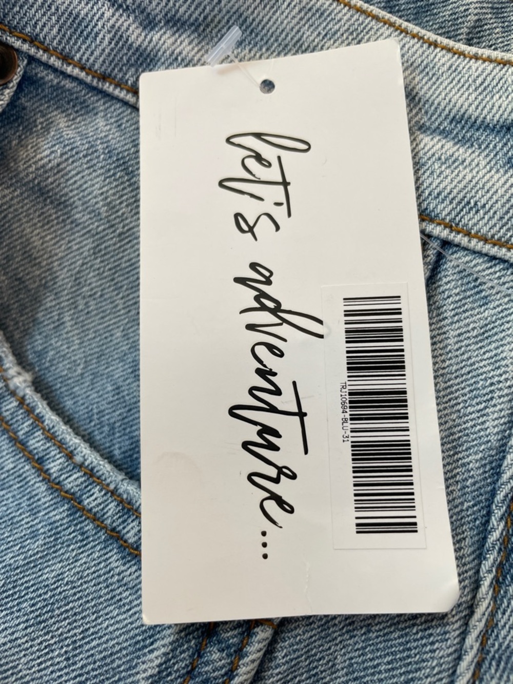 12th Tribe Muse Barrel Straight Leg High Rise Denim Jeans Size 31 - Picture 6 of 6